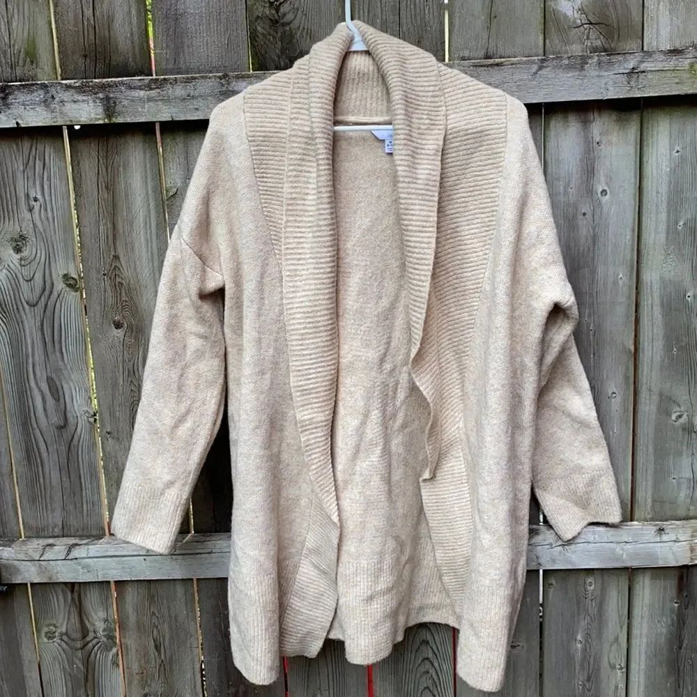 Tan Long Sweater cardigan sz. M